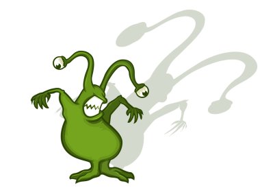 Canavarı..... .ya da uzaylı karikatür