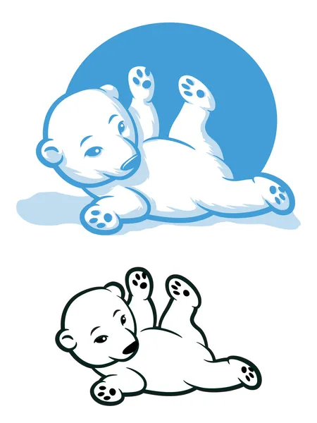 Cachorro oso polar — Archivo Imágenes Vectoriales