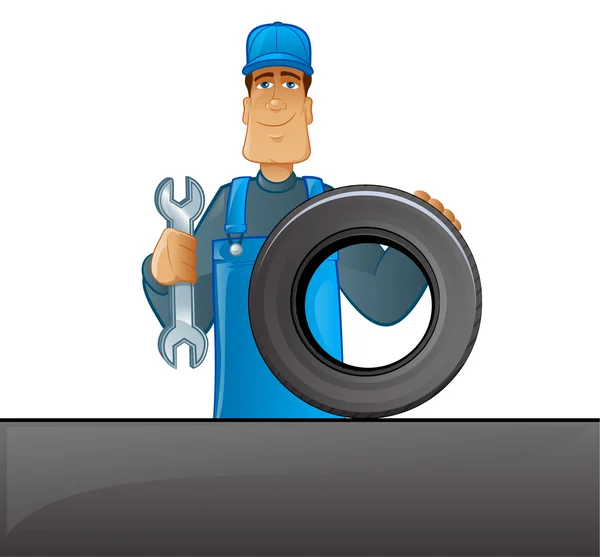 Auto Mechanic — Stock Vector