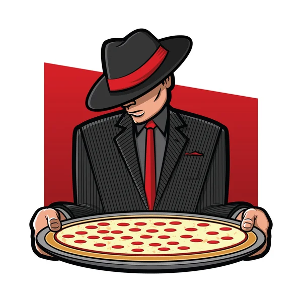 Pizza italiana — Vector de stock