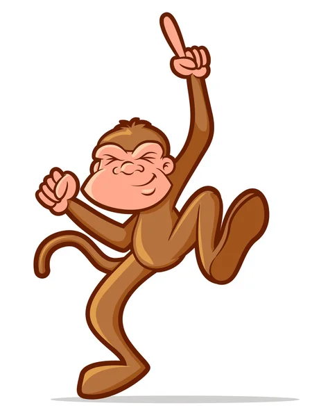 Dancing Monkey — Stock Vector