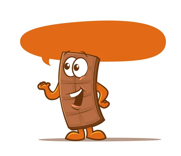 Personagem barra de chocolate Ilustração De Bancos De Imagens