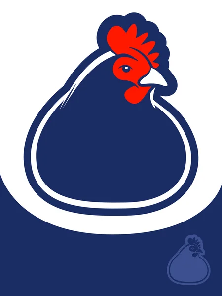 Icono de pollo — Vector de stock