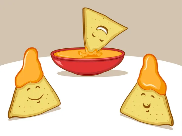 Nachos cartoon — Stockvector