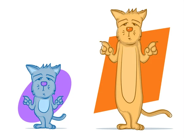 Dessins animés chat — Image vectorielle