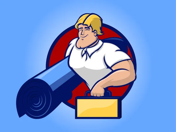 Carpet Man Royalty Free Stock Vectors