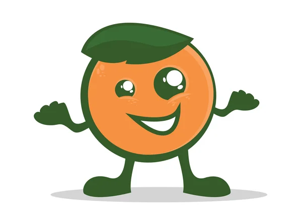 Carácter naranja — Vector de stock