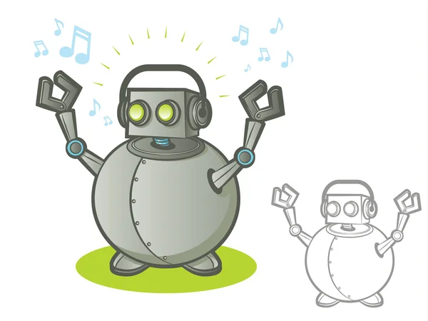 Robot Música Vectores De Stock Sin Royalties Gratis