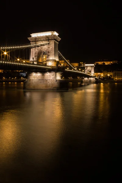 The Széchenyi Chain Bridge — Stok Foto