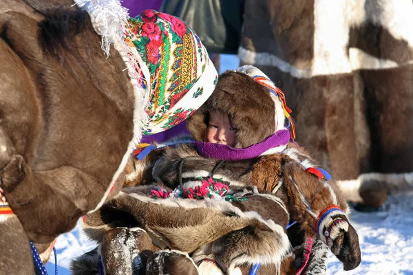 Domorodci na severu Sibiře — Stock fotografie