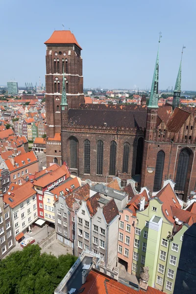 Catedral na cidade velha de Gdansk, Polônia — Fotografia de Stock