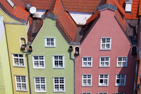 Old town buildings in the centre of Gdansk Poland — Stock Photo, Image