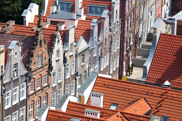 Old town buildings in the centre of Gdansk Poland — Stock Photo, Image