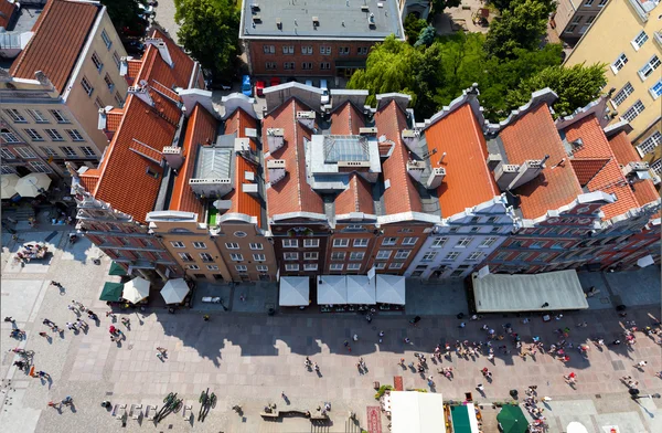 Arquitetura da cidade velha em Gdansk, Polônia — Fotografia de Stock