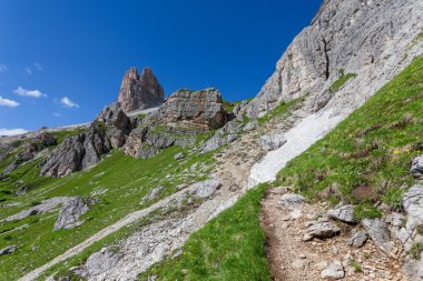 Yaz aylarında Dolomites dağ
