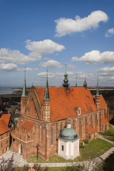 Frombork Cathedral - aerial view — Stock Photo, Image
