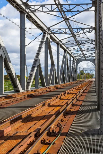 Historische Eisenbahnbrücke in Tczew, Polen — Stockfoto