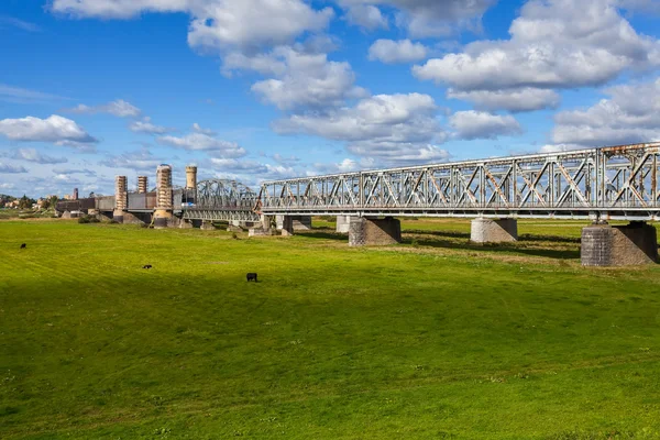 Historický most v tczew, Polsko — Stock fotografie