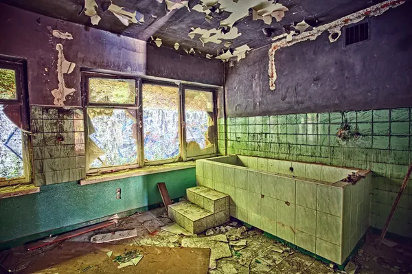 Sanatorio abbandonato - Orlowo Gdynia, Polonia — Foto Stock