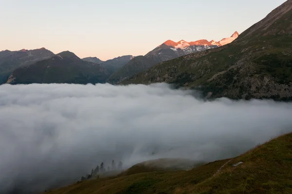 Sobre las nubes - Mañana en las montañas — Foto de Stock