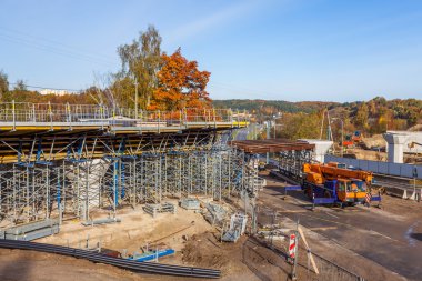 Demiryolu Viyadüğü inşaatı