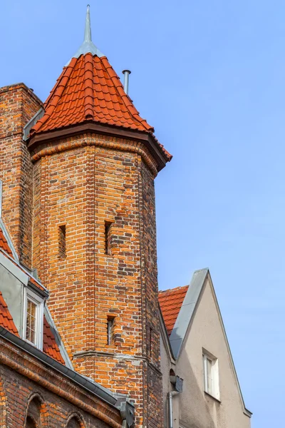 Architecture of the old town in Gdansk — Stock Photo, Image