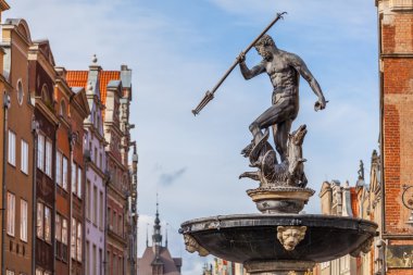 Neptün - Gdansk, Polonya eski şehir Çeşmesi