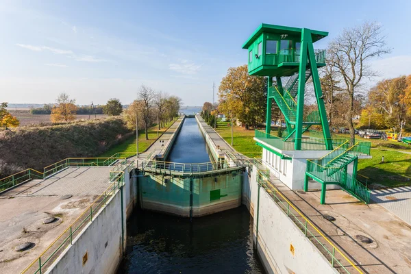 Sluice vicino a Danzica, Polonia - Isola di Sobieszewo — Foto Stock