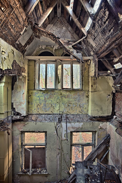 Beautiful, forgotten and destroyed house