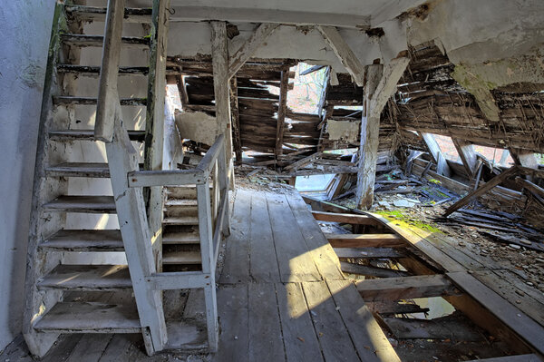 Beautiful, forgotten and destroyed house