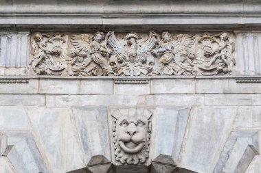 Ortaçağ gate - eski şehir, gdansk - Polonya