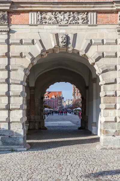 Gdansk, Polônia - Histórico "O Portão Verde " — Fotografia de Stock