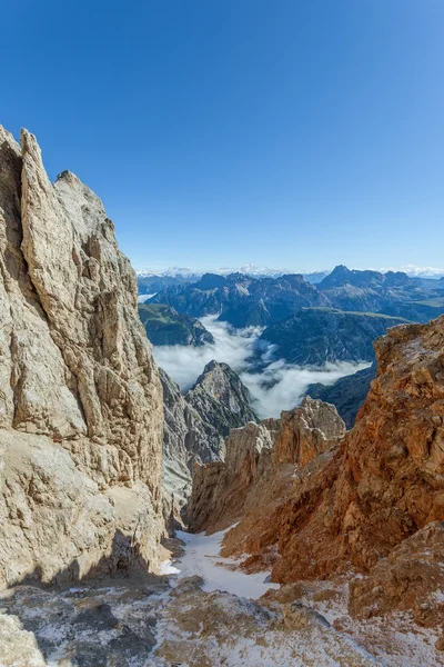 Piękne widoki na Dolomity latem — Zdjęcie stockowe