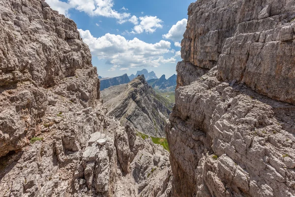 Mooi, een adembenemend uitzicht - Dolomieten, Italië — Stockfoto