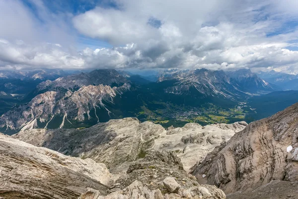 Hermosa, una vista impresionante - Dolomitas, Italia — Foto de Stock