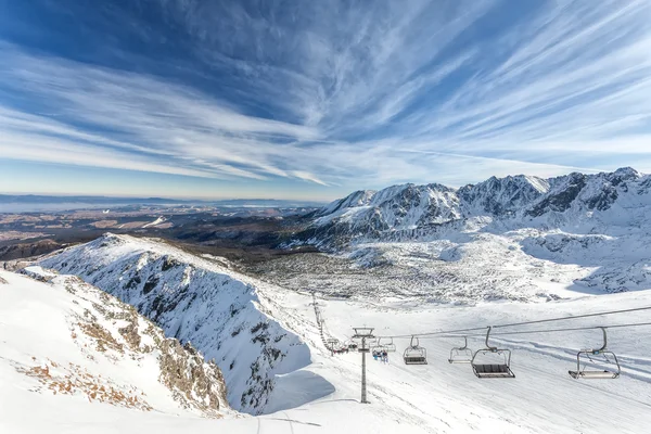 Zimowy krajobraz górski - Tatry, Polska — Zdjęcie stockowe