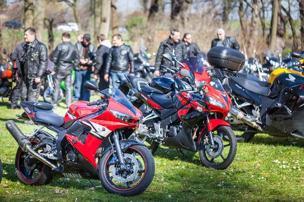 Rally de motos - Sobowidz, Polonia — Foto de Stock