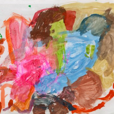 soyut el sulu boya boyalı