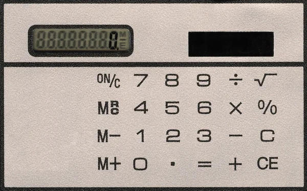 Une calculatrice grise — Photo