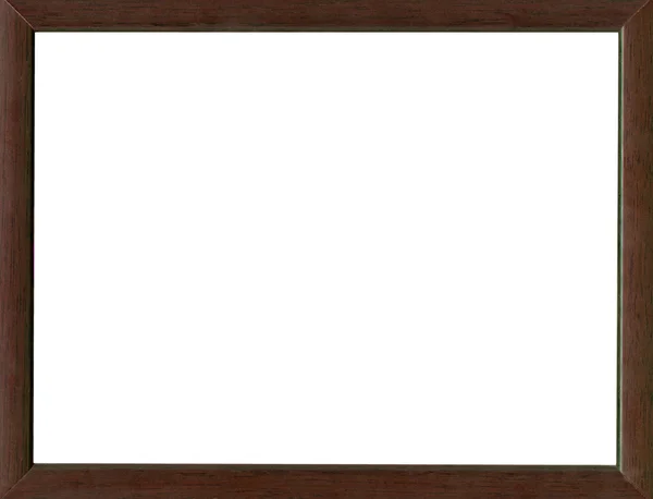 Classic wooden frame isolated on white background — Stock Photo, Image