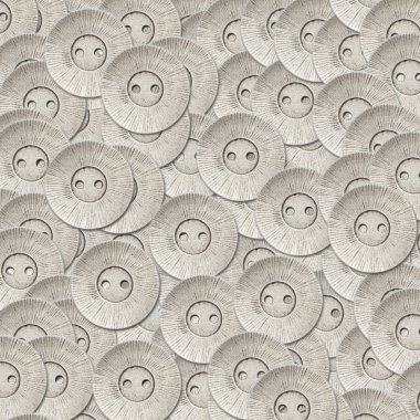 gümüş metal dikiş düğmeleri