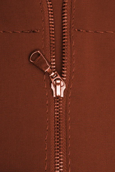 Closeup of zipper — Stock Photo, Image