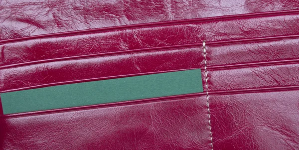 Open leather red wallet — Stock Photo, Image