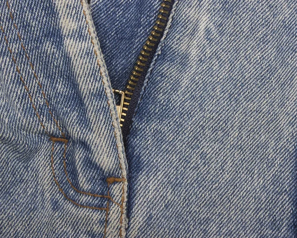 Blå denim jeans textur — Stockfoto