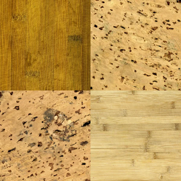 木材とコルク板背景テクスチャ — ストック写真