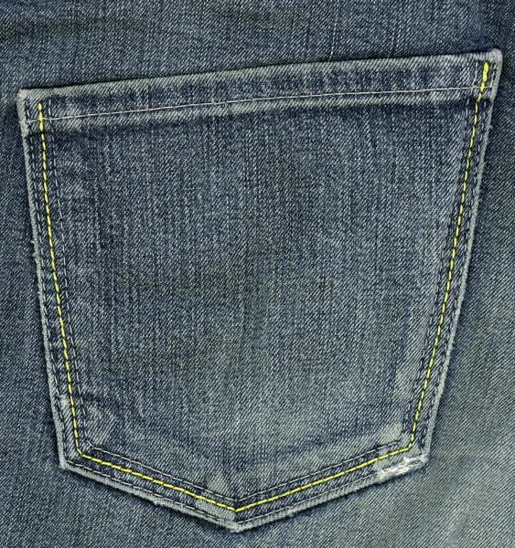 A denium blue jean pocket — Stock Photo, Image