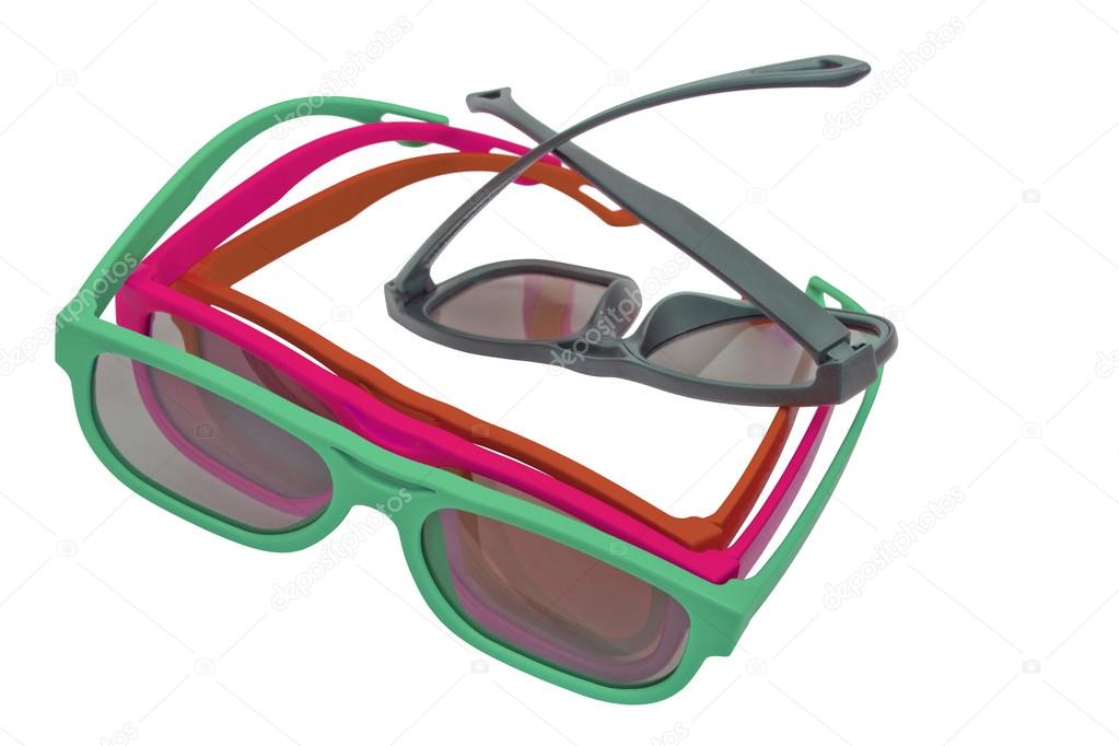 3D glasses modern cinema vision