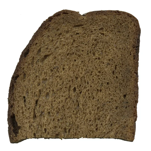 Sneetje zwart brood — Stockfoto