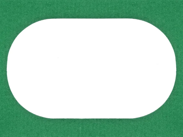 Zielony papier rama — Zdjęcie stockowe