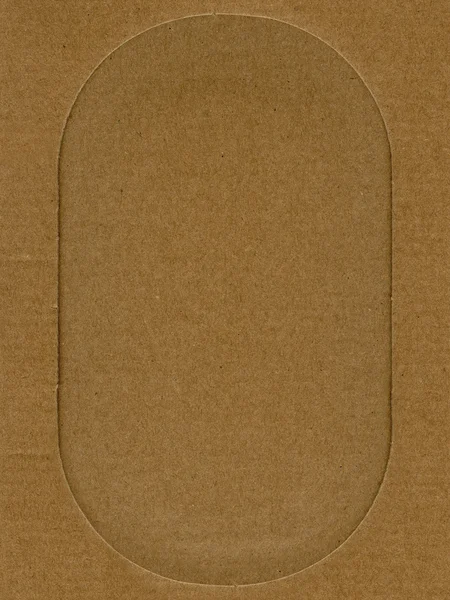 Moldura de papelão texturizado — Fotografia de Stock